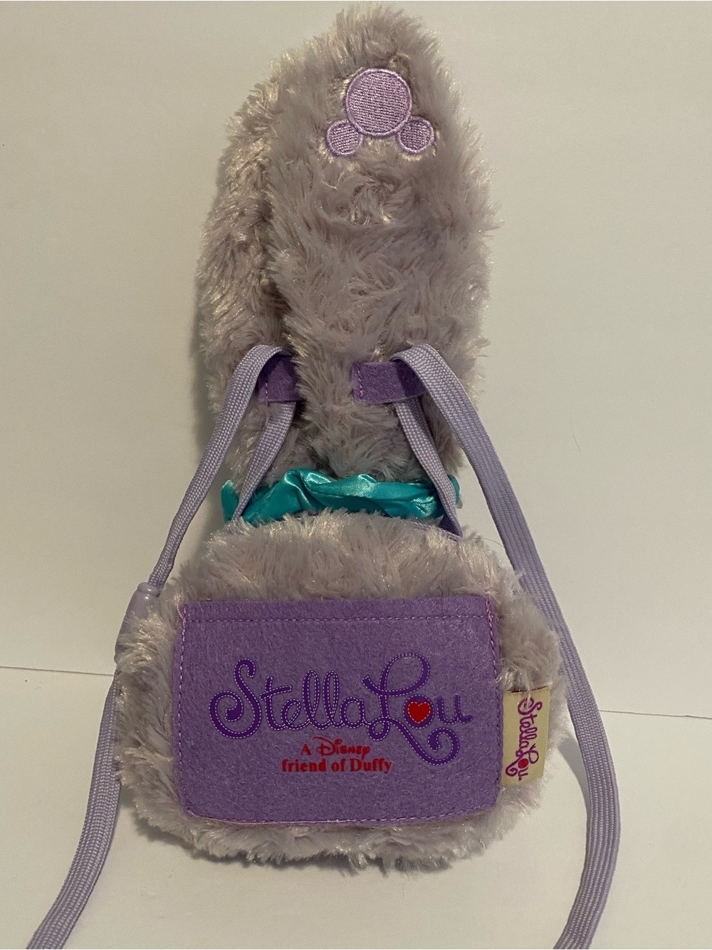 Tokyo Disney Duffy Friends Stella Lou Rabbit Back Purse Shoulder Bag Plush Toy - Picture 4 of 8